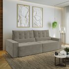 Sofá Retrátil E Reclinável 4 Lugares 270cm Embaúba Extra Cabe