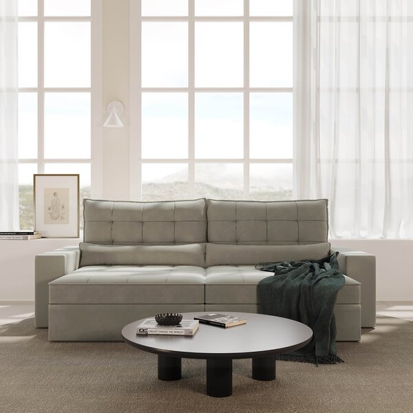 Sofá Retrátil E Reclinável 4 Lugares 270cm Embaúba Extra Cabe