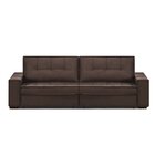 Sofá Retrátil E Reclinável 4 Lugares 270cm Iduna  Marrom