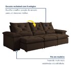 Sofá Retrátil E Reclinável 4 Lugares 270cm Londres Plus Yesca