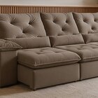 Sofá Retrátil E Reclinável 4 Lugares 270cm Londres Plus Yesca