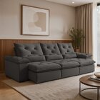 Sofá Retrátil E Reclinável 4 Lugares 270cm Londres Plus Yesca