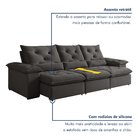 Sofá Retrátil E Reclinável 4 Lugares 270cm Londres Plus Yesca