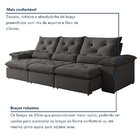 Sofá Retrátil E Reclinável 4 Lugares 270cm Londres Plus Yesca