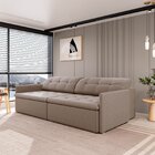 Sofá Retrátil E Reclinável 4 Lugares 280cm Dália Cabecasa Mad