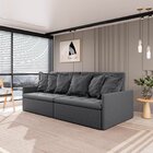 Sofá Retrátil E Reclinável 4 Lugares 280cm Dália Cabecasa Mad