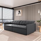 Sofá Retrátil E Reclinável 4 Lugares 280cm Dália Cabecasa Mad