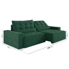 Sofá Retrátil E Reclinável 4 Lugares 280cm Embaúba Extra Cabe