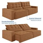 Sofá Retrátil E Reclinável 4 Lugares 280cm Embaúba Extra Cabe