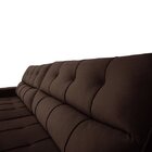 Sofá Retrátil E Reclinável 4 Lugares 286cm Ascana  Marrom
