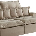 Sofá Retrátil E Reclinável 4 Lugares 290cm 6 Almofadas Dubai