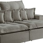 Sofá Retrátil E Reclinável 4 Lugares 290cm 6 Almofadas Dubai