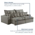 Sofá Retrátil E Reclinável 4 Lugares 290cm 6 Almofadas Dubai