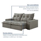 Sofá Retrátil E Reclinável 4 Lugares 290cm 6 Almofadas Dubai