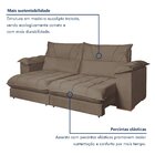 Sofá Retrátil E Reclinável 4 Lugares 290cm Italia Bege