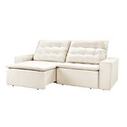 Sofá Retrátil E Reclinável 4 Lugares 290cm Molas Espirais Vel