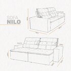 Sofá Retrátil E Reclinável 4 Lugares 290cm Molas Espirais Vel