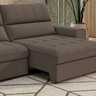 Sofá Retrátil E Reclinável 4 Lugares 295cm Barcelona Marrom