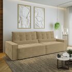 Sofá Retrátil E Reclinável 4 Lugares 300cm Embaúba Extra Cabe