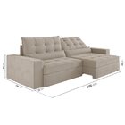 Sofá Retrátil E Reclinável 4 Lugares 300cm Embaúba Extra Cabe