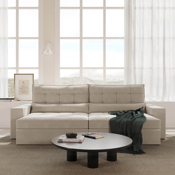 Sofá Retrátil E Reclinável 4 Lugares 300cm Embaúba Extra Cabe