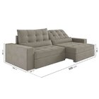 Sofá Retrátil E Reclinável 4 Lugares 300cm Embaúba Extra Cabe