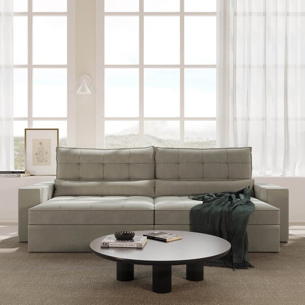 Sofá Retrátil E Reclinável 4 Lugares 300cm Embaúba Extra Cabe