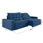 Sofá Retrátil E Reclinável 4 Lugares 300cm Embaúba Extra Cabe