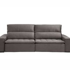 Sofá Retrátil E Reclinável 4 Lugares Califórnia  Veludo Avelã