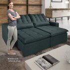 Sofá Retrátil E Reclinável 4 Lugares Com Almofadas Suzano  Ve