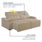 Sofá Retrátil E Reclinável 4 Lugares Com Entrada Usb E Porta