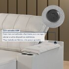 Sofá Retrátil E Reclinável 4 Lugares Com Entrada Usb E Porta