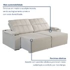 Sofá Retrátil E Reclinável 4 Lugares Com Entrada Usb E Porta