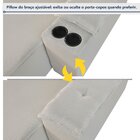 Sofá Retrátil E Reclinável 4 Lugares Com Entrada Usb E Porta