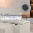 Sofá Retrátil E Reclinável 4 Lugares Com Entrada Usb E Porta