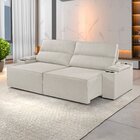 Sofá Retrátil E Reclinável 4 Lugares Com Entrada Usb E Porta