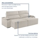 Sofá Retrátil E Reclinável 4 Lugares Com Entrada Usb E Porta