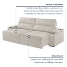 Sofá Retrátil E Reclinável 4 Lugares Com Entrada Usb E Porta