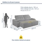 Sofá Retrátil E Reclinável 4 Lugares Com Entrada Usb E Porta
