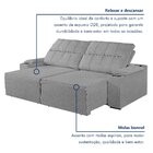 Sofá Retrátil E Reclinável 4 Lugares Com Entrada Usb E Porta