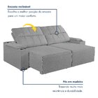 Sofá Retrátil E Reclinável 4 Lugares Com Entrada Usb E Porta