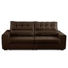 Sofá Retrátil E Reclinável 4 Lugares Com Molas 2,70m Camila S