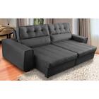 Sofá Retrátil E Reclinável 4 Lugares Com Molas 2,70m Camila S