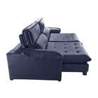 Sofá Retrátil E Reclinável 4 Lugares Esplendor  Veludo Azul M