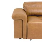 Sofá Retrátil E Reclinável 4 Lugares Maitê 256 Cm Couro Camel