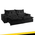 Sofá Retrátil E Reclinável 4 Lugares Máximo Suede Preto 2,50