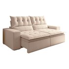 Sofá Retrátil E Reclinável 4 Lugares Pillowtop Duplo Paris