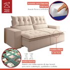 Sofá Retrátil E Reclinável 4 Lugares Pillowtop Duplo Paris