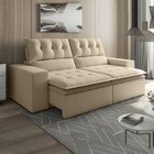 Sofá Retrátil E Reclinável 4 Lugares Pillowtop Duplo Paris  C