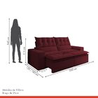 Sofá Retrátil E Reclinável 4 Lugares Pillowtop Duplo Paris  V